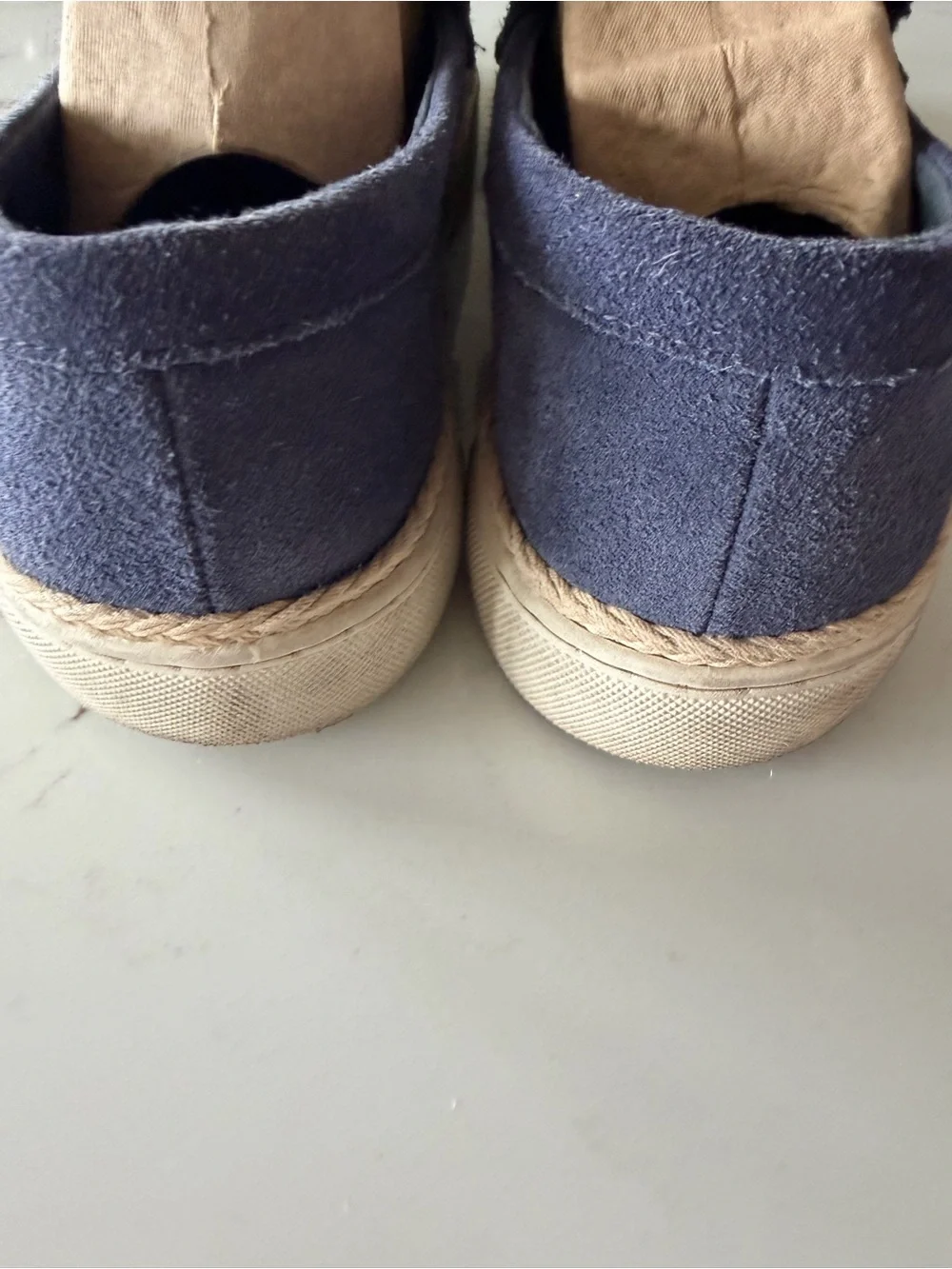 Zara Navy Suede loafers